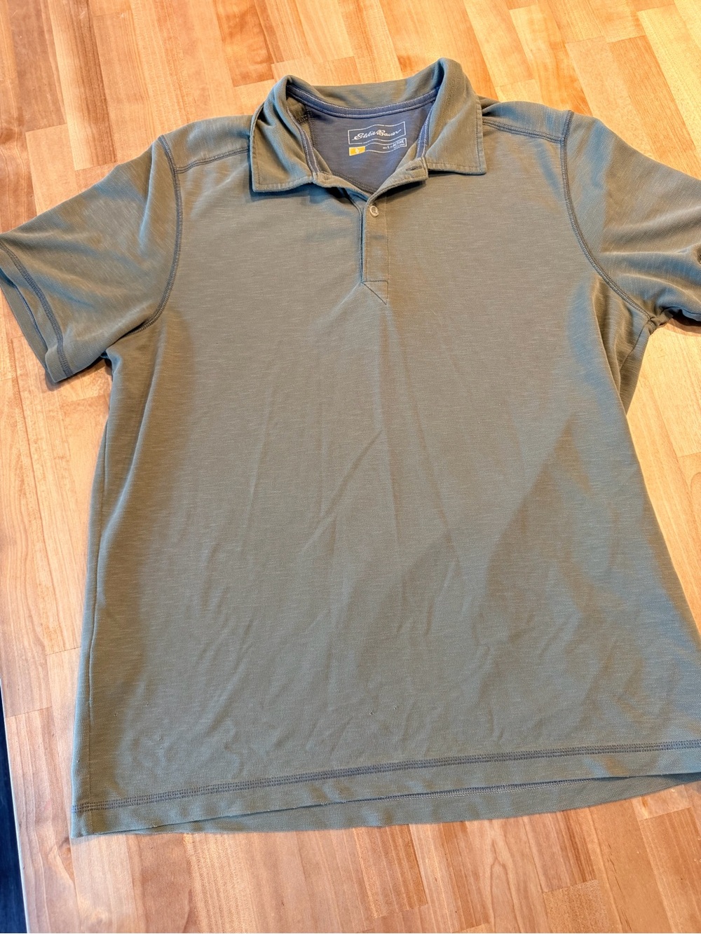 Eddie Bauer Men's Polo Shirt in Olive Green